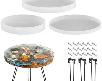 Oversized Round Resin Table Mold – 24" Silicone Mold for River Tables & Statement Decor (60 cm)