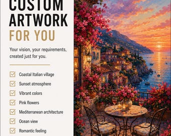 Custom Artwork from Your Ideas, Personalized Digital Wall Art, Custom Illustration, Unique Gift, Digital Download, Made Just for You