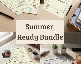 50% off SALE | Summer Ready Bundle German - Reiseplaner PDF - Vacation Checklist - URLAUBSPLANER