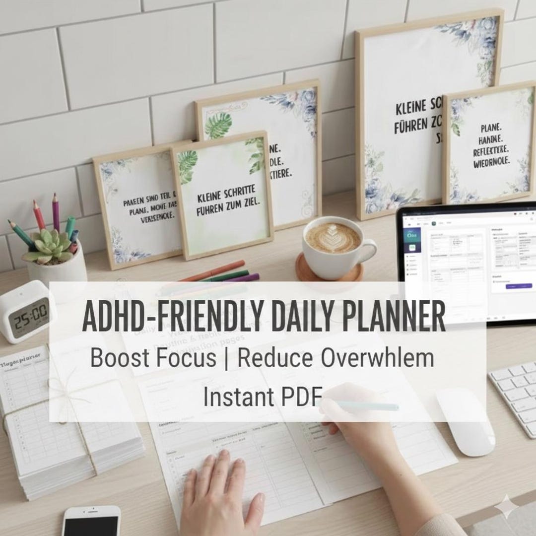 ADHD Planner Printable | Daily & Weekly Focus Planner for ADHD Brains ...