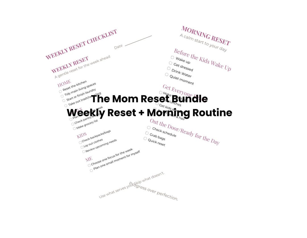 The Mom Reset Bundle - Etsy