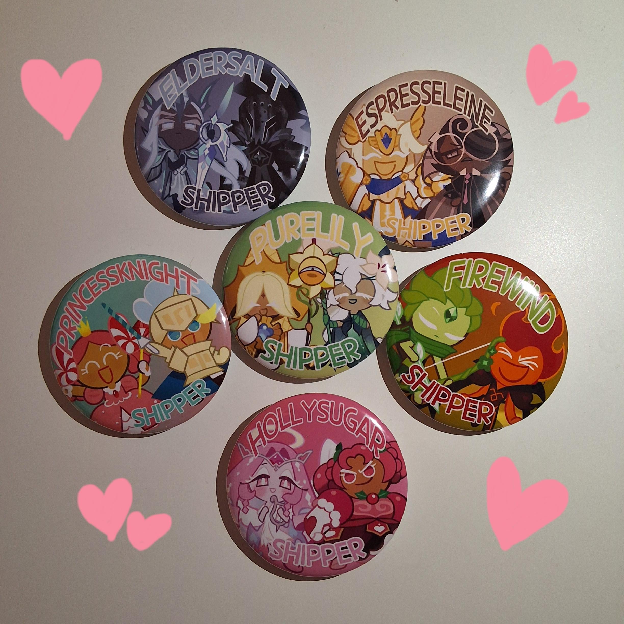 clan queen Random Pins (4 Designs) コンプ 58mm/2.25in Cookie Run Kingdom Ships Pin Buttons - Purelily