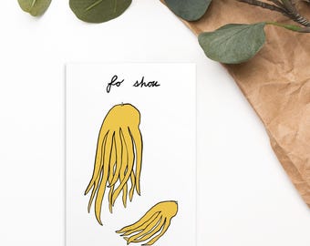 Fo Shou (Buddha’s Hand) – Illustrated Botanical Postcard