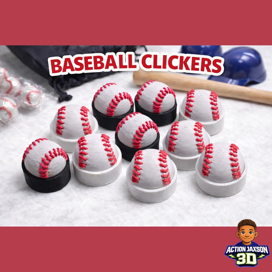 Baseball Clicker Fidgets – Sports Party Favors – Team Gift – Bulk ...