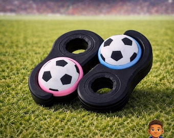 Soccer Fidget Spinner Clicker | Dual Action Sensory Toy, PLA Plastic