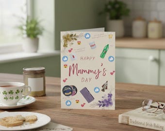 Funny Irish Mammy's Card, A6 Greeting (Mother's Day)