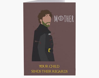 Game of Thrones Mothers Day Card GOT Mothers Day Greeting Card A6 with Envelope