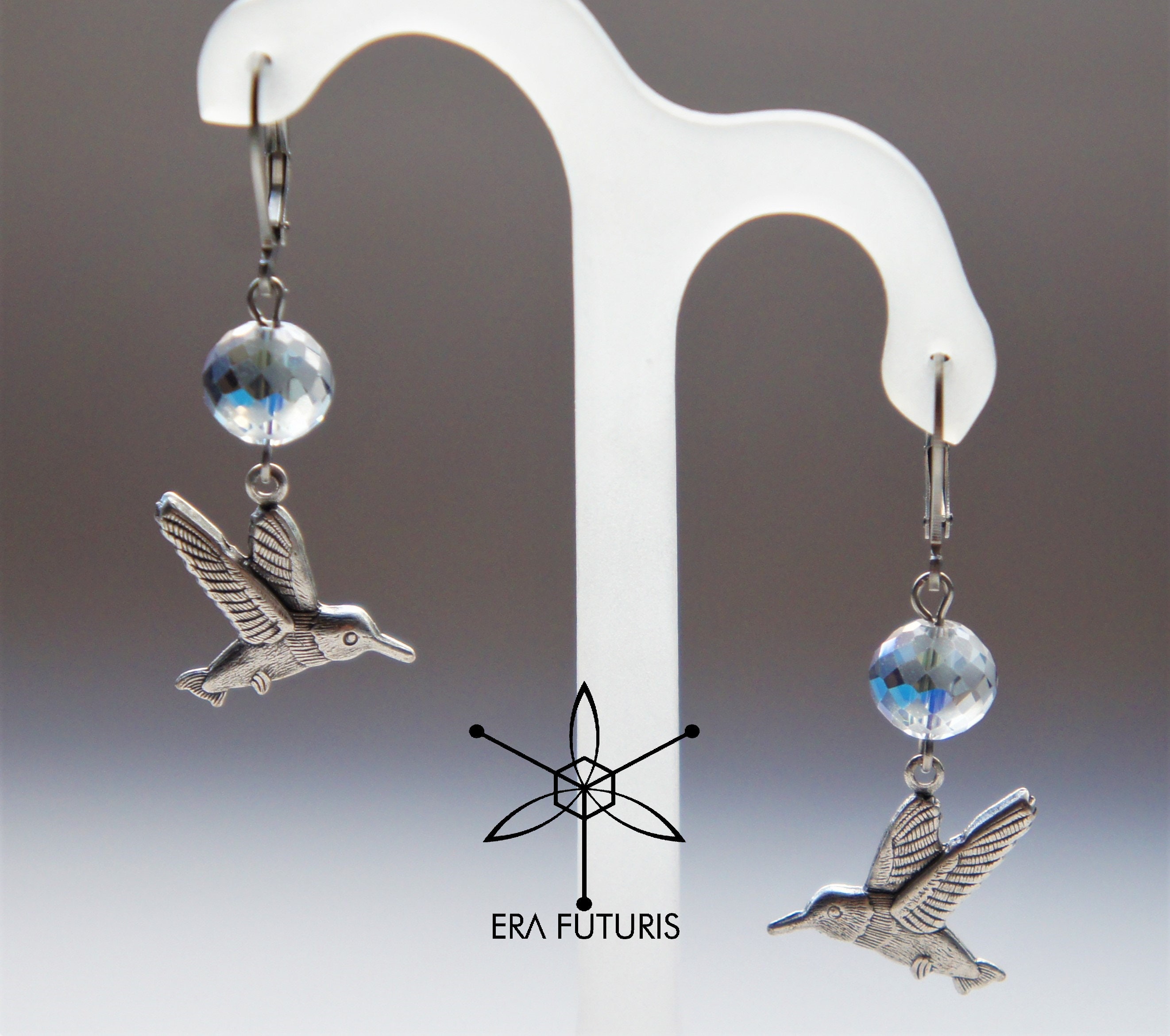 Little Bird Silver Earrings, Grey Colibri Earrings, Small Hummingbird  Earrings, Silver Bird Earrings, Gift for Her, Christmas Present - Etsy