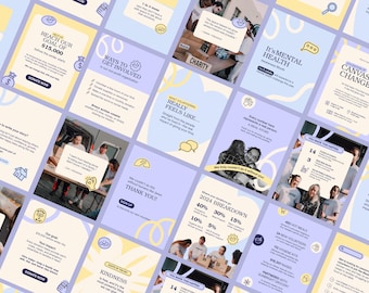 Szablony postów charytatywnych na Instagramie | Szablony Canva dla organizacji non-profit | Marketing dla organizacji non-profit | Historie na Instagramie | Najważniejsze wydarzenia na Instagramie