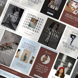 30+ Design-Vorlagen für Leitartikel: Neutrale Töne, ruhige Luxusästhetik (Digitaler Download)