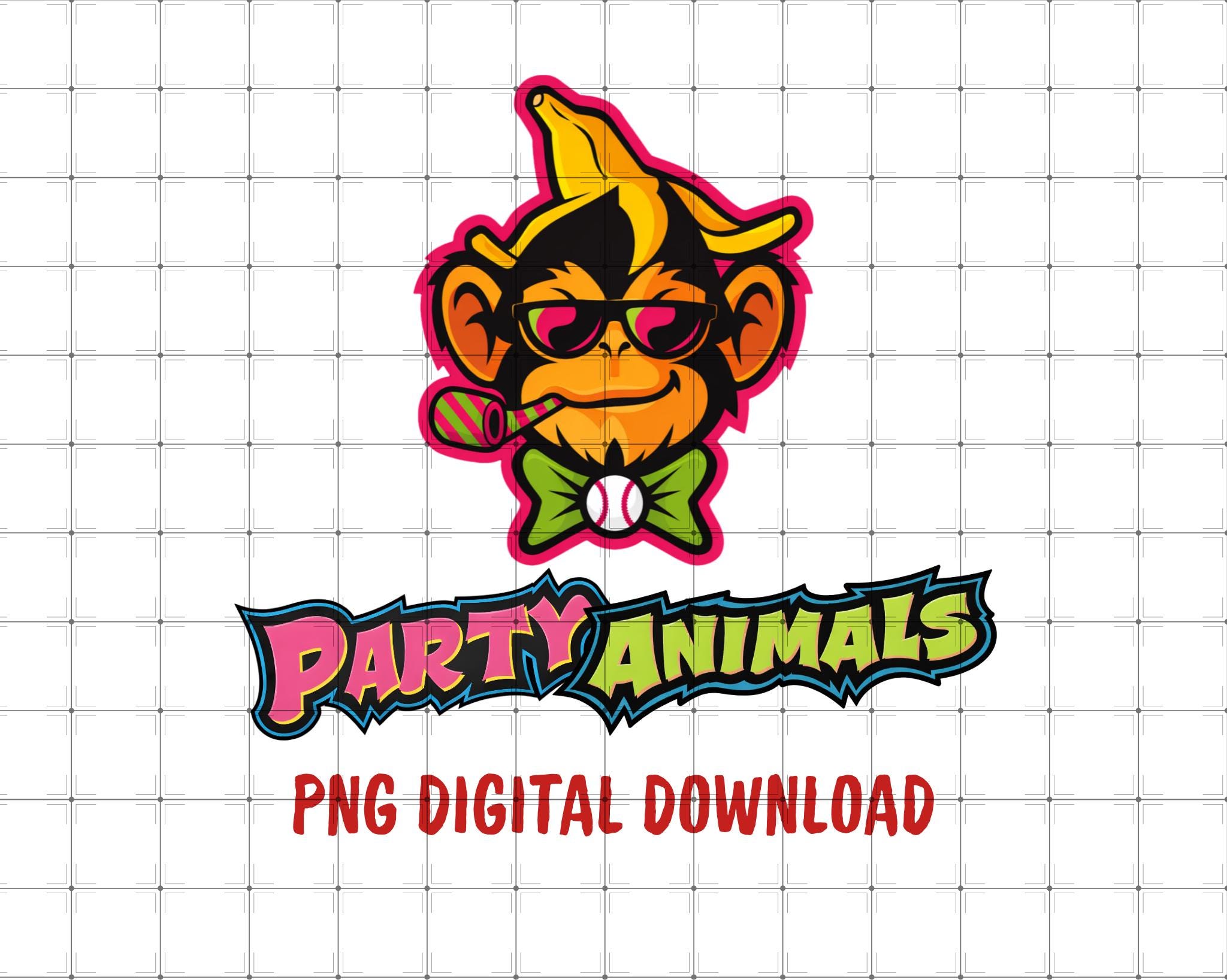 Party animals baseball - Etsy 日本