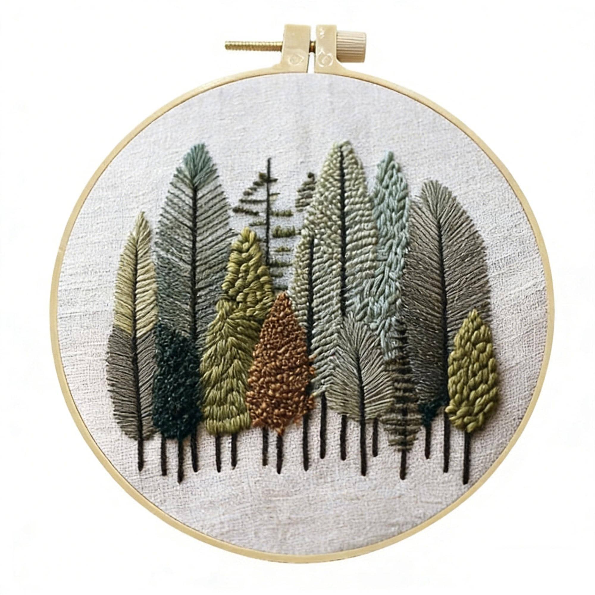 Forest Landscape Embroidery Kit – Nature Inspired DIY Craft - Etsy