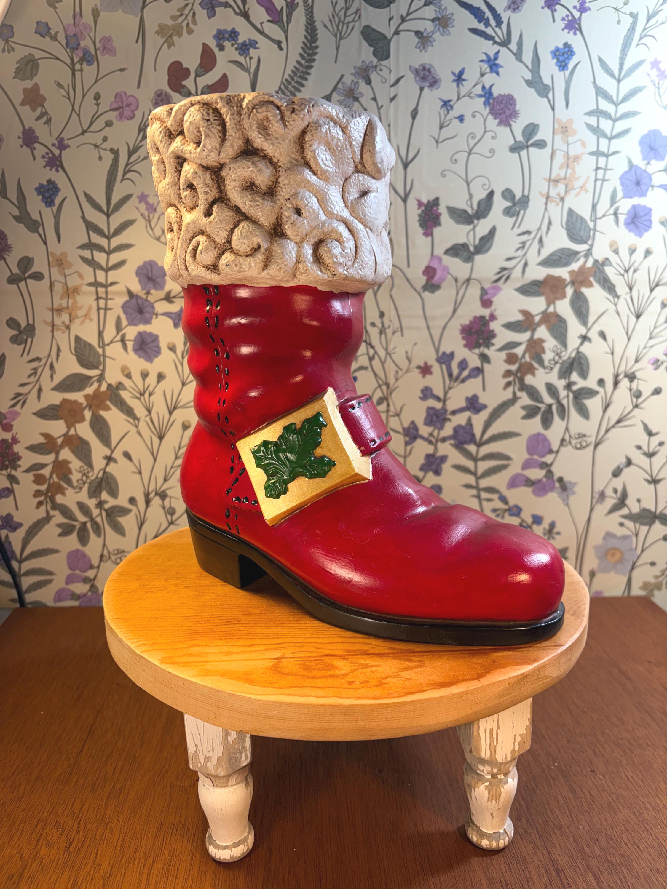Large Ceramic Santa - Etsy