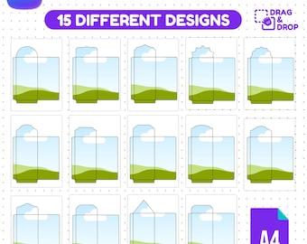 Plantillas de sobres de dinero imprimibles: 15 diseños editables en Canva. Sobres de regalo tamaño A4, descarga instantánea.