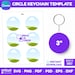 3 Inch Circle Keychain Template – Canva Editable Round Design Sheet ...