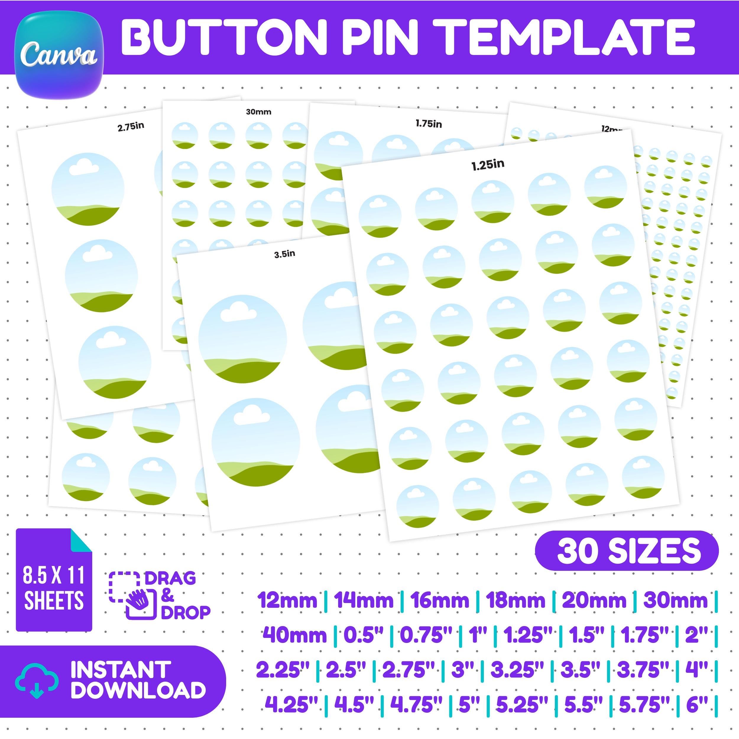 Round Rilver Template Circle Template Bundle, 30 Sizes Blanks, Editable Canva Svg Png Pdf Dxf ...