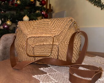Bolso bandolera hecho a mano (2 estilos)