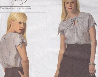 Vogue 1170 Womens Skirt and Top Size 4 to 10 Bust 29.5 to 32.5 Rachel Comey / Twisted Neckline / Uncut Sewing Pattern OOP FF Vogue Designer