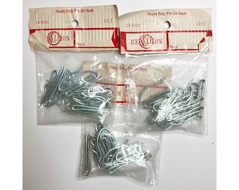 14 Heavy Duty Pin on Hooks - In Original Package by Medallion