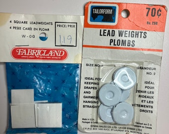 Vintage Lead Weight Ploms for Drapes Curtains and Garments Tailorform and FabricLand