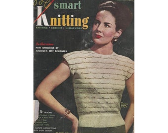 1940s Smart Knitting Pattern Book 70+ Knitted Fashions Toys and Accessories for Women Men Babies and Children Vintage 1948 Knitting Patterns