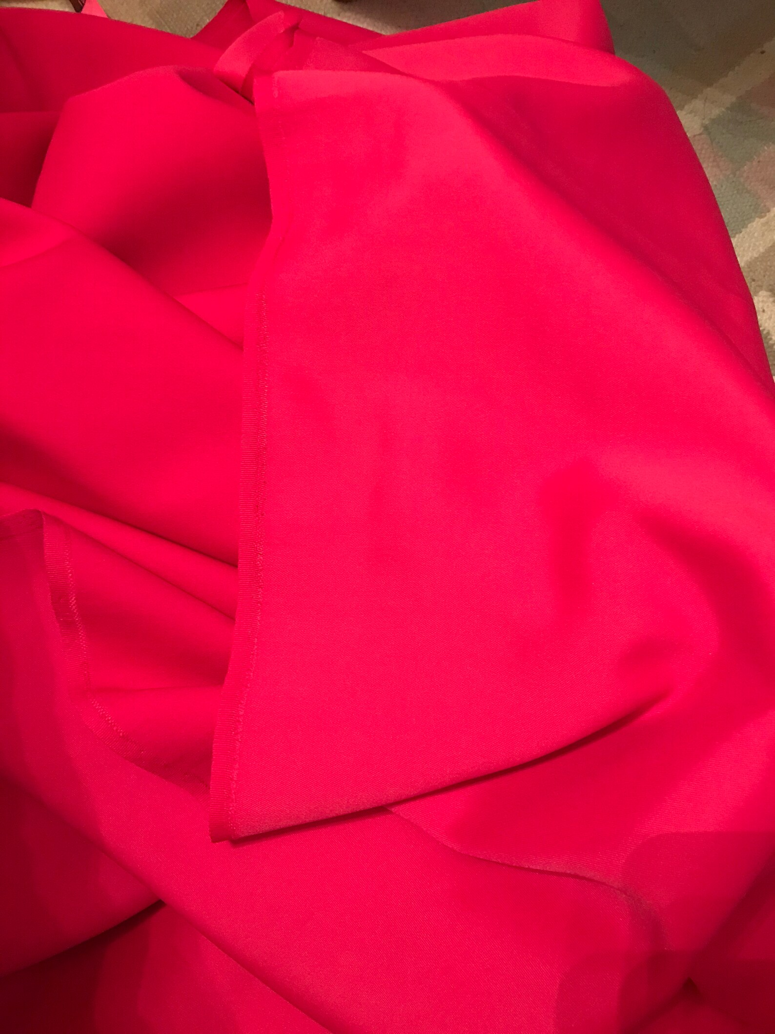Pink Gabardine Polyester Fabric 44 Wide Medium Weight | Etsy
