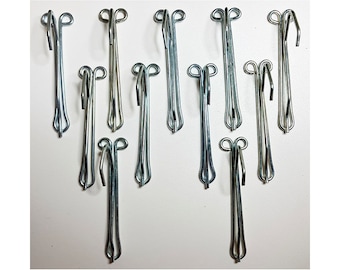 11 Slip In Drapery Hooks Vintage 3 Inch Hooks