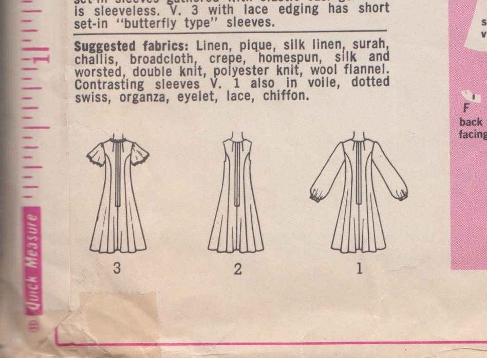 70s Easy Dress Simplicity 9850 Size 14 1/2 Bust 37 Sleeveless | Etsy