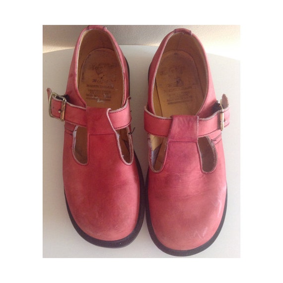 red leather doc martens
