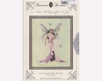 Romantic Time Counted Cross Stitch Pattern Passione Ricamo RL20 Dawn The Fairy Spirit of Grace Italian Style Original Pattern