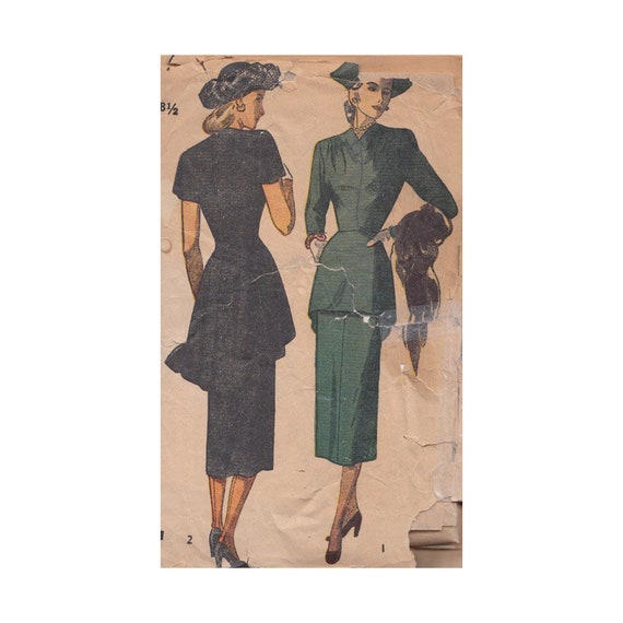 2 piece peplum dress