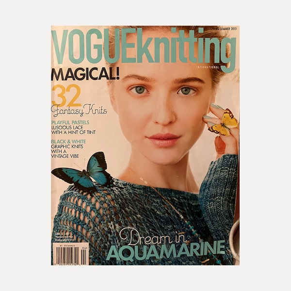 Vogue Knitting Magazine Spring Summer 2013 Fantasy Knits / Playful Pastels / Graphic Knits with a Vintage Vibe / Knitting Crochet Patterns