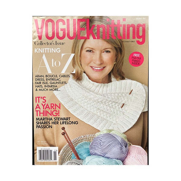Modèles de collection pour collectionneurs du magazine Vogue Knitting Holiday 2011 Tricot de A à Z Couverture Martha Stewart : tricot et crochet