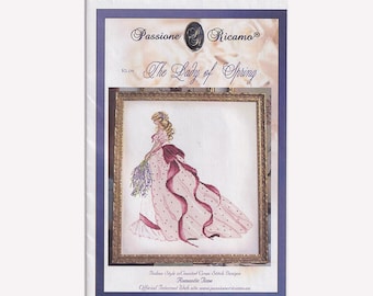 Passione Ricamo RL04 The Lady of Spring- Italian Style in Counted Cross Stitch Romantic Time - Original Pattern