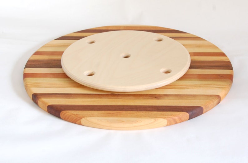 Multiwood lazy susan turntable Etsy