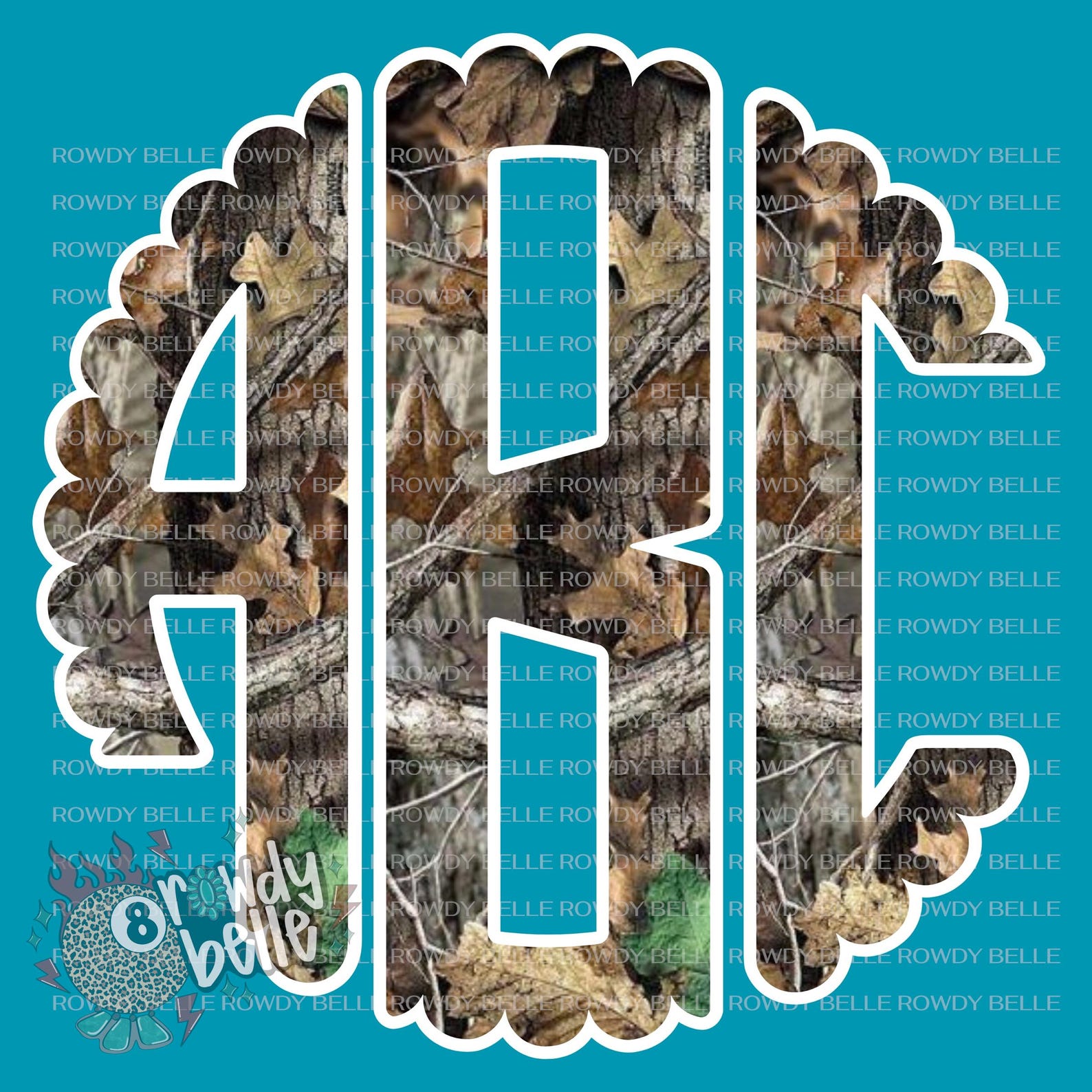 Camo Monogram CUSTOM - Etsy