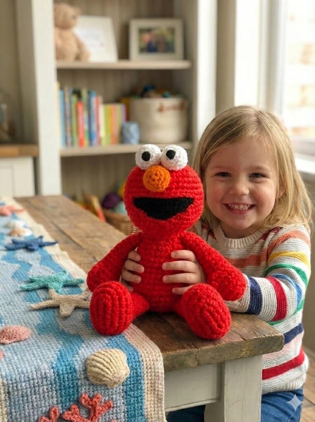 Elmo Pattern Elmo Crochet Pattern PDF | Sesame Street Amigurumi | Red Monster Plush ...