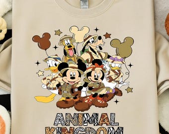 Tierkönigreich Familienausflug PNG - Safari Maus Squad (Digitaler Download)