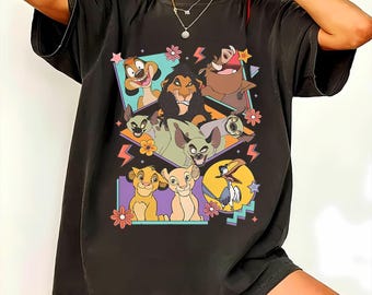 Retro König der Löwen, Safari Freunde Shirt Design (digitaler Download)