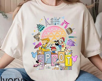 Maus und Freunde Epcot PNG, Familienurlaub Design (Digitale Datei)