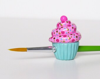 Cupcake Brush Stand With Free Edible Glue Brush HANDMADE