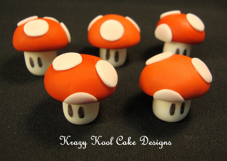 Bombs Stars Mushrooms Cake Toppers From Brothers Mario image 3