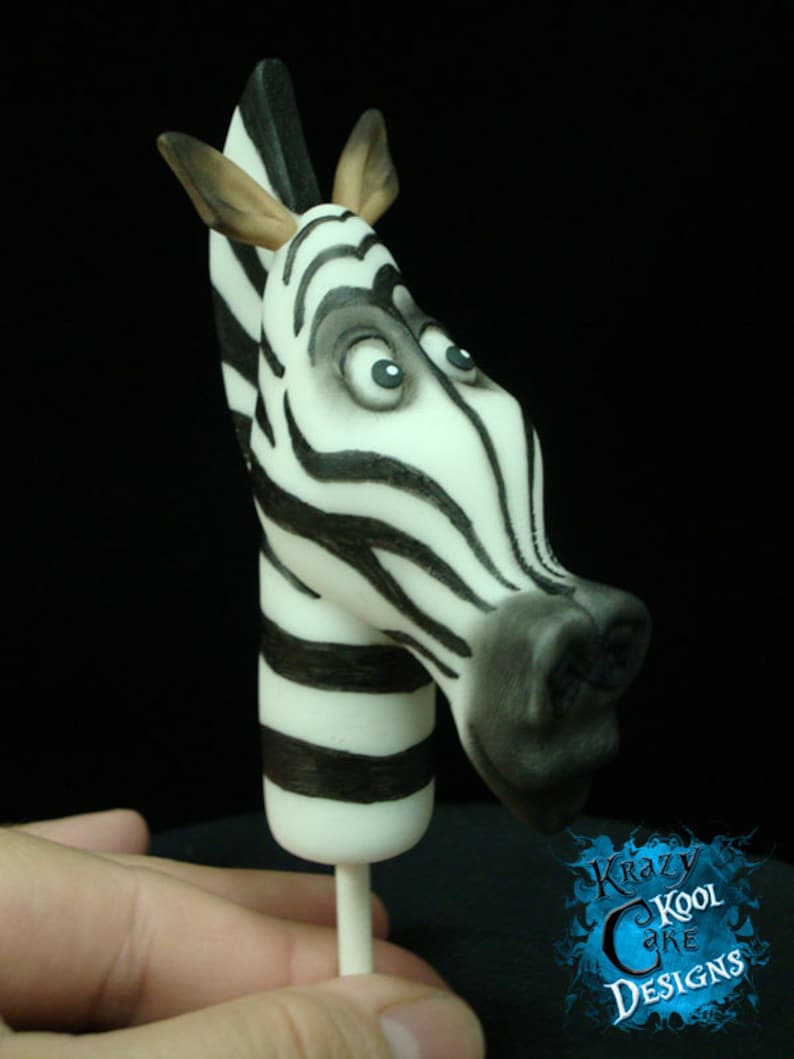 Zebra Cake Topper Etsy
