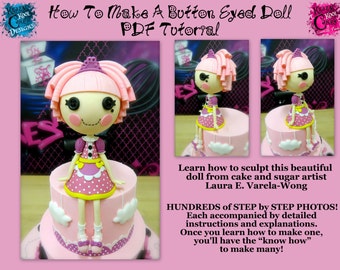 How To Make A Button Eyed Doll PDF Tutorial