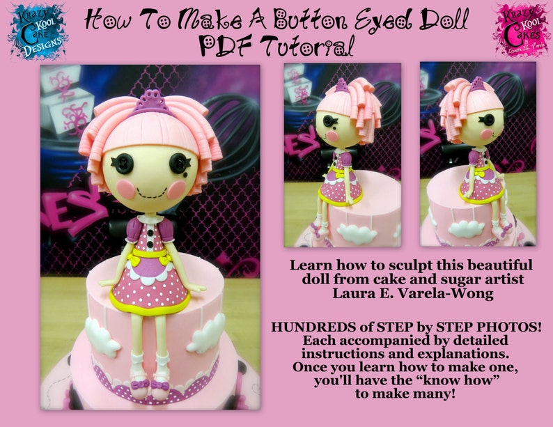 How To Make A Button Eyed Doll PDF Tutorial image 1