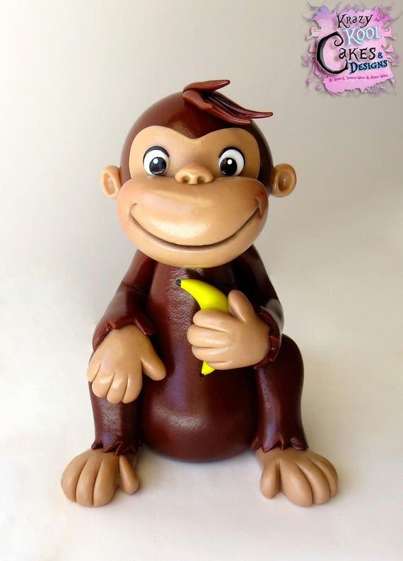 Monkey Cake Topper | Etsy
