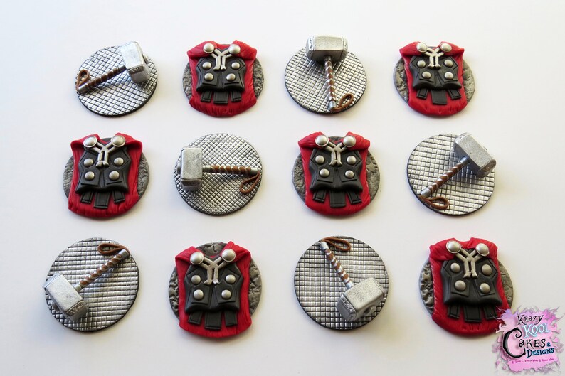 Thor shops Cupcake Toppers