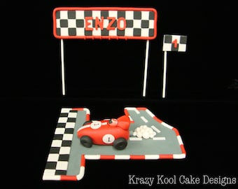 Race Car Cake Topper Set