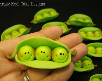 Peas In A Pod Cupcake Toppers