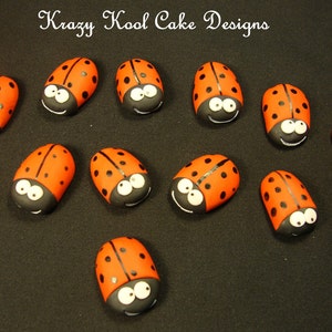 Ladybug Cupcake Toppers image 5